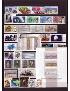 GERMANIA BRD 1986 Annata Completa 38v + 1 BF MNH**