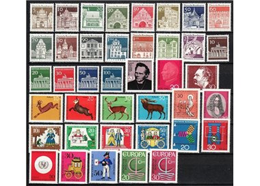 GERMANY BRD 1966 Complete Vintage 40v MNH**