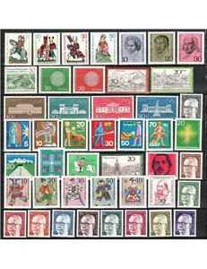 GERMANY BRD 1970 Complete Vintage 45v MNH**
