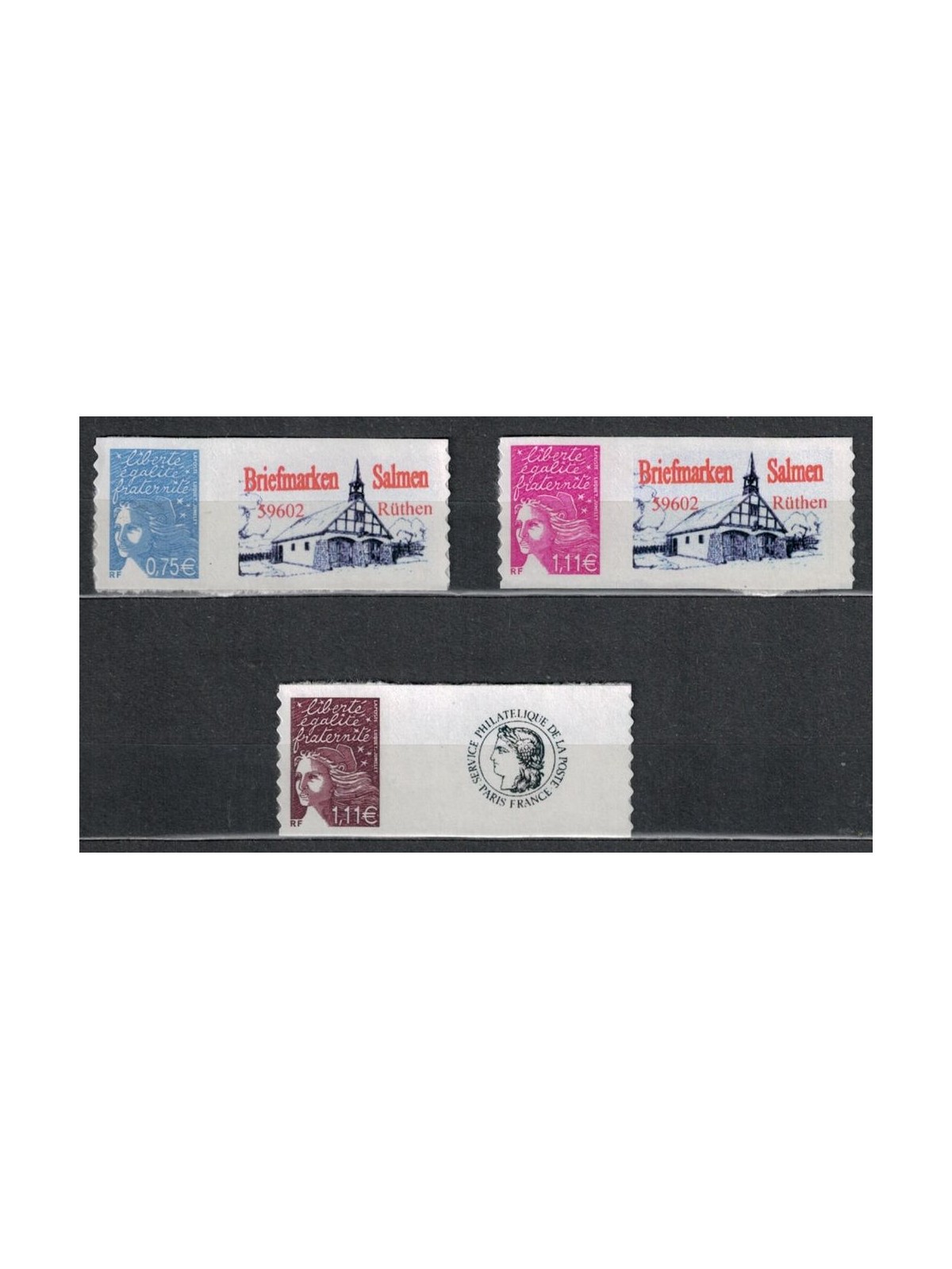 FRANCE 2004 Marianne of 14 July 3v MNH**