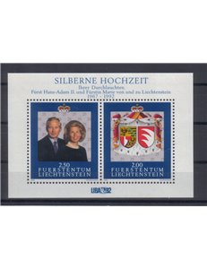 LIECHTENSTEIN 1992 Esposizione filatelica LIBA BF MNH**