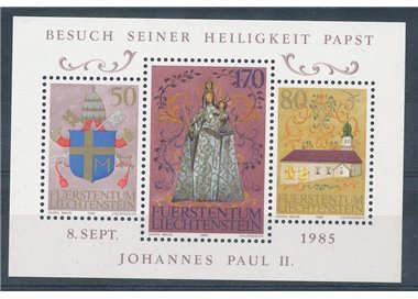 LIECHTENSTEIN 1985 John Paul II s/s MNH**