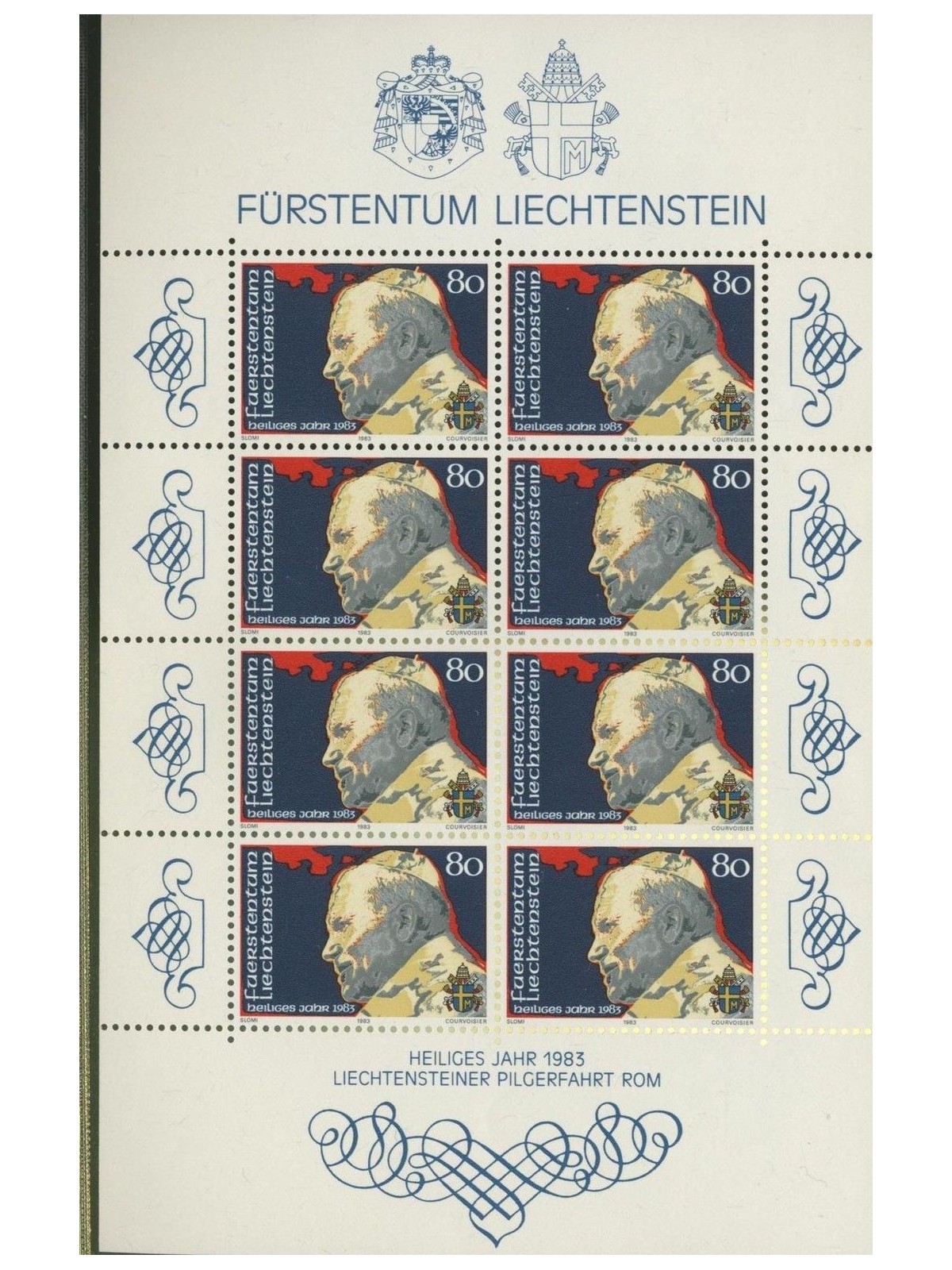 LIECHTENSTEIN 1983 Anno Santo MF MNH**