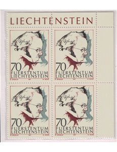 LIECHTENSTEIN 1997 Franz Schubert (in quartina) MNH**