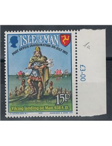 MAN 1973 Postal Independence (white card) MNH**