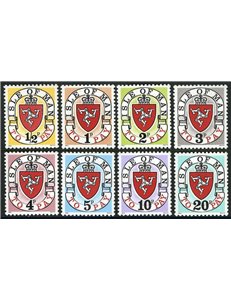MAN 1973 Postage Due (1st printing) 8v MNH**