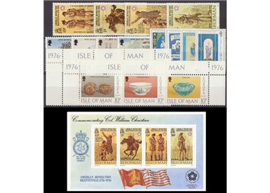 MAN 1976 Complete Year 18v + 1 s/s MNH**