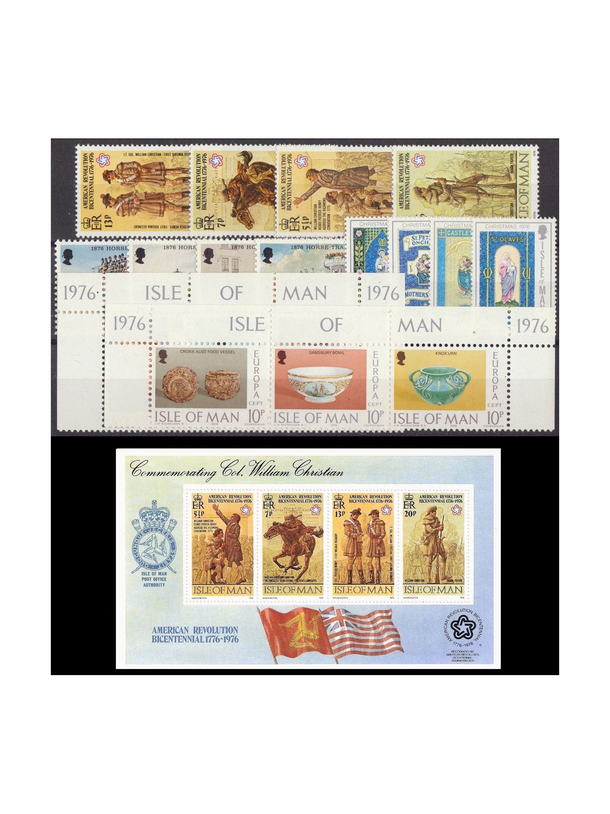 MAN 1976 Annata Completa 18v + 1 BF MNH**
