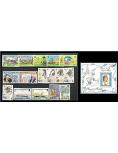 MAN 1982 Complete Yearset - Complete Yearset 16v + 1 s/s MNH**