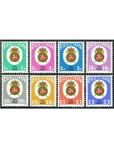 MAN 1982 Segnatasse 8v MNH**
