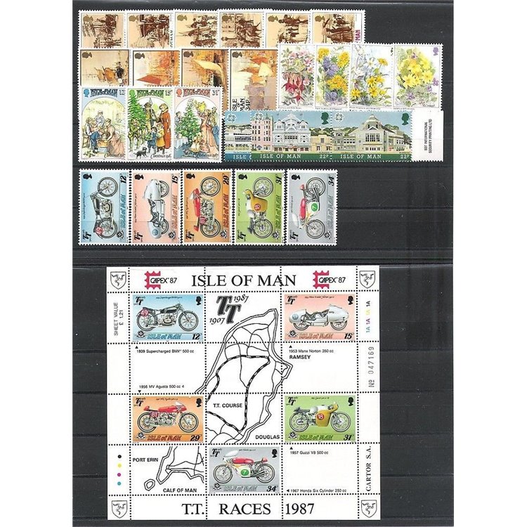 MAN 1987 Complete Vintage 26v + 1 s/s MNH**