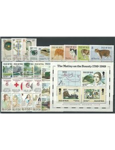 MAN 1989 Annata Completa - Complete Yearset 34v + 1 BF MNH**