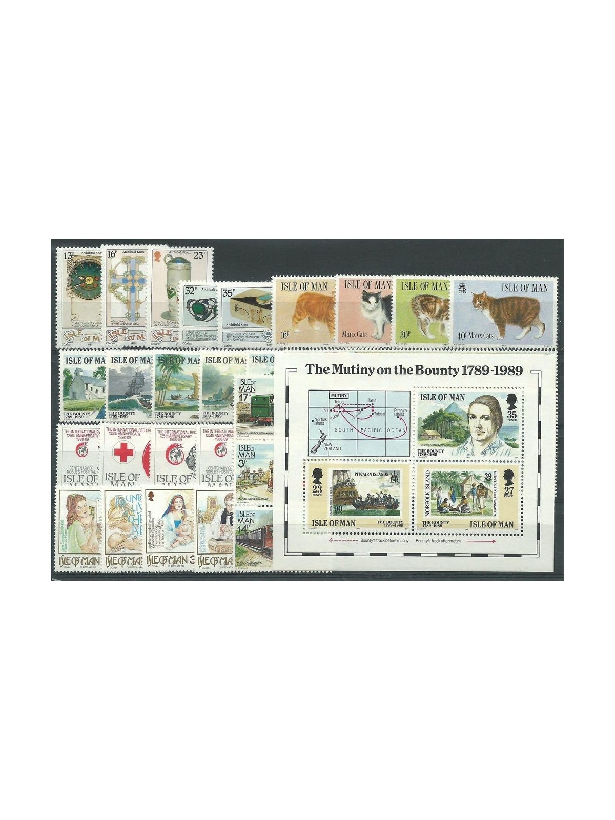 MAN 1989 Complete Yearset - Complete Yearset 34v + 1 s/s MNH**
