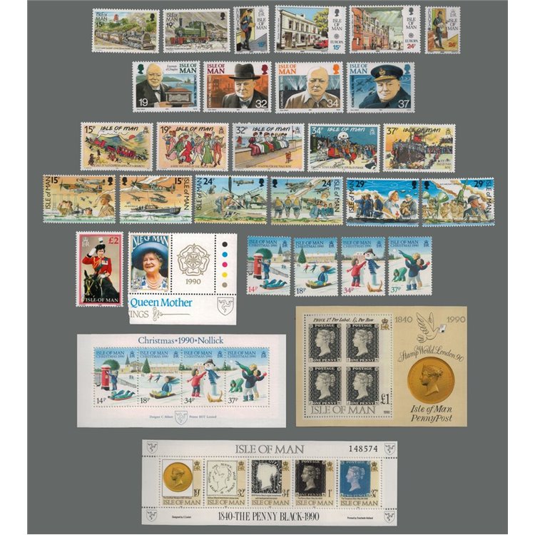 MAN 1990 Annata Completa - Complete Yearset 27v + 3 BF MNH**