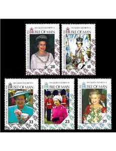 MAN 1992 40th ascession anniversary 5v MNH**