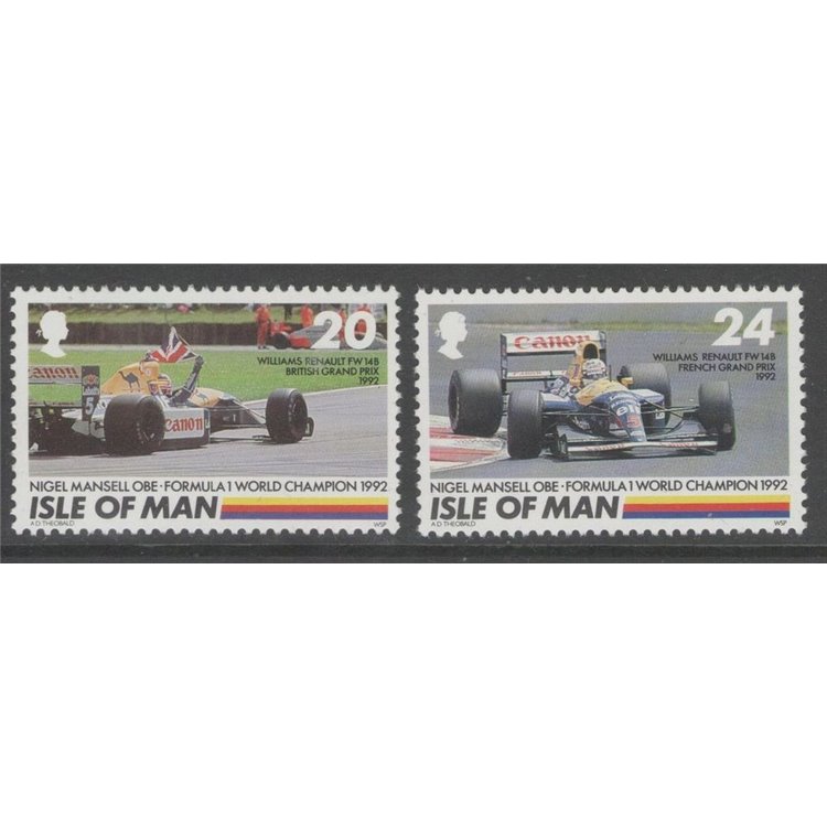 MAN 1992 Nigel Mansell 2v MNH**