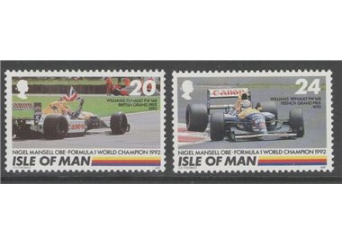 MAN 1992 Nigel Mansell 2v MNH**