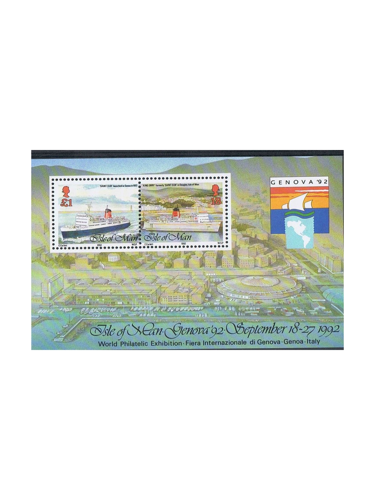 MAN 1992 World Philatelic Exhibition 1 BF MNH**