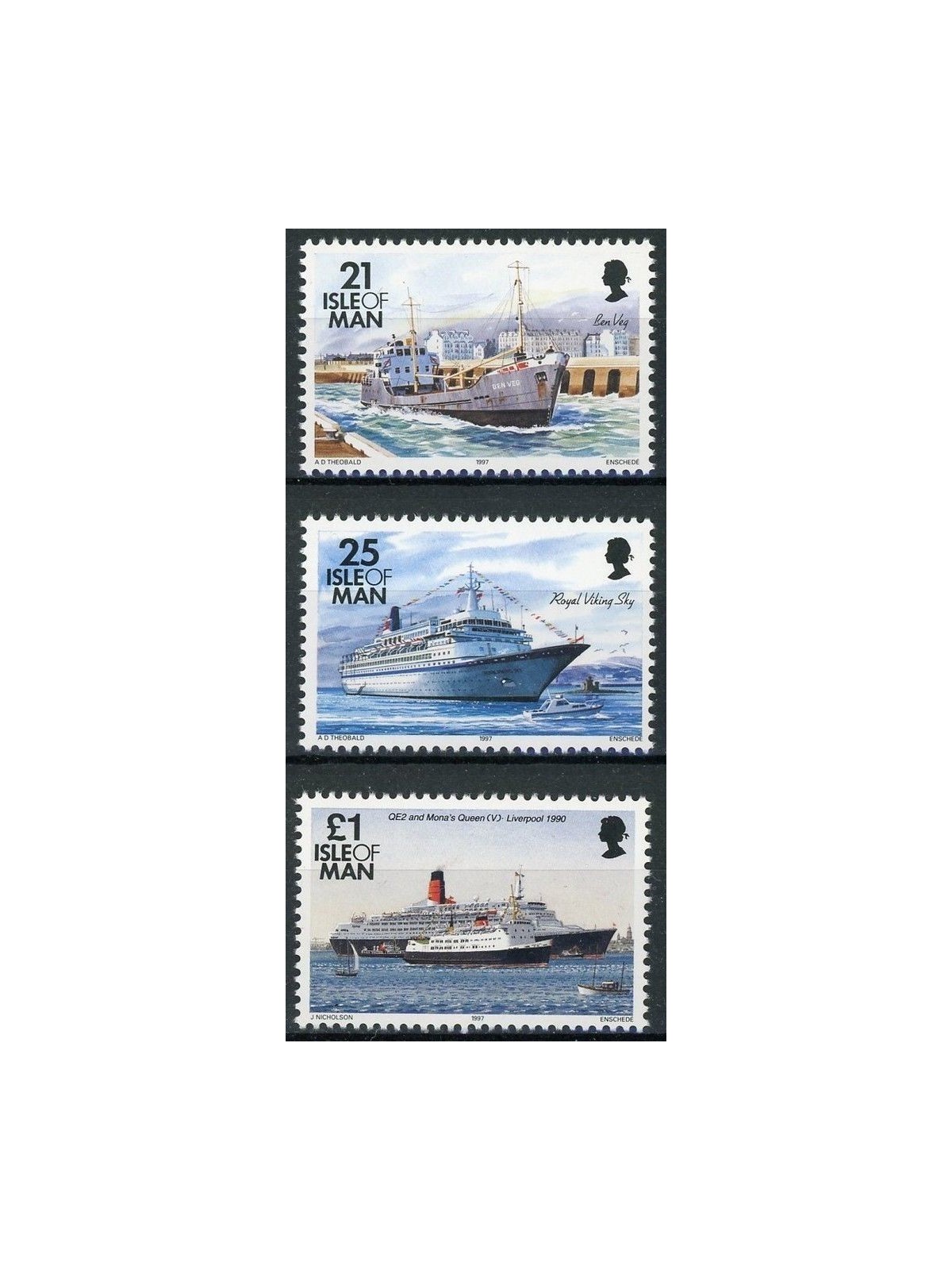 MAN 1997 Serie ordinaria, navi 3v MNH**