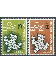 BELGIO 1961 Europa 2v MNH**