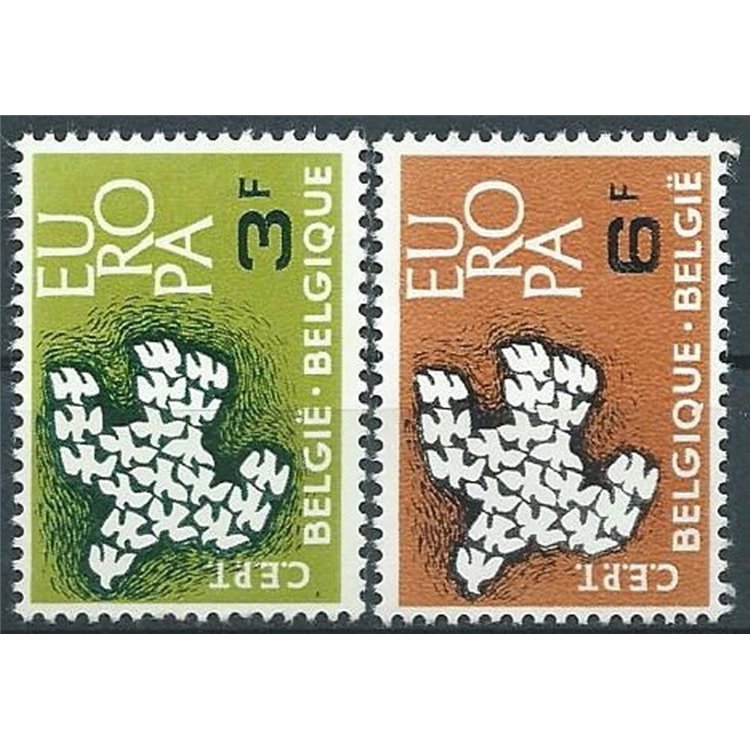 BELGIUM 1961 Europe 2v MNH**