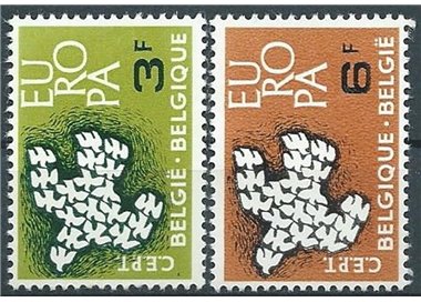 BELGIUM 1961 Europe 2v MNH**