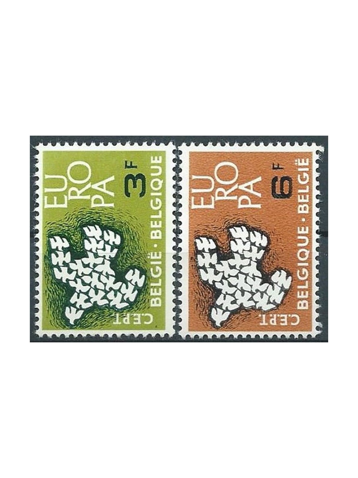 BELGIO 1961 Europa 2v MNH**