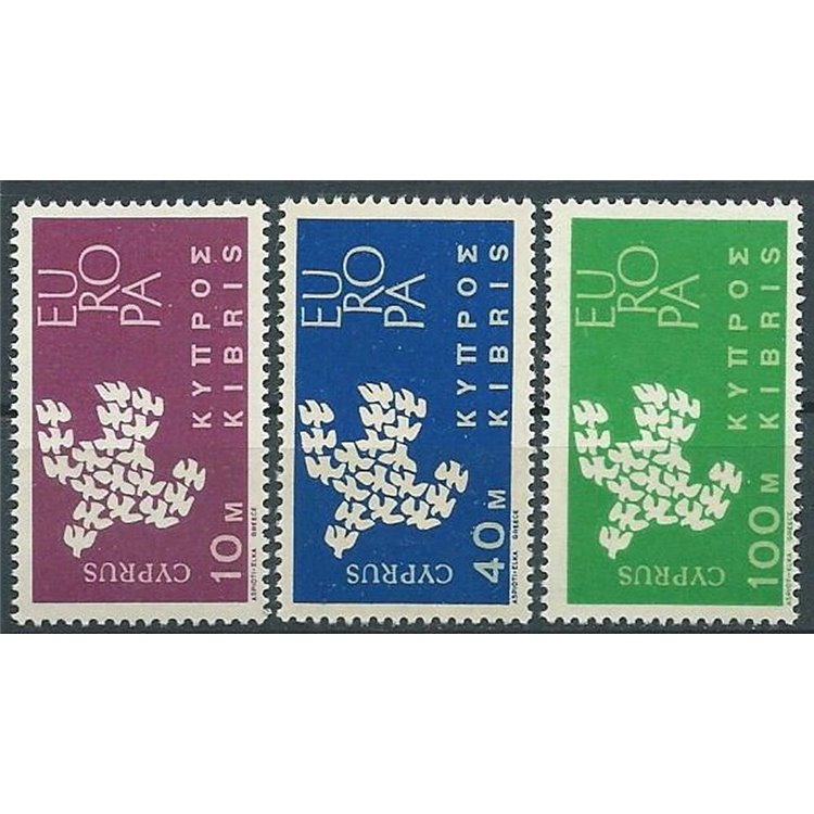 CIPRO 1961 Europa 3v MNH**