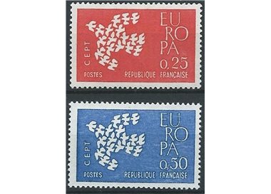 FRANCE 1961 Europe 2v MNH**