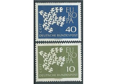 GERMANY BRD 1961 Europe 2v MNH**