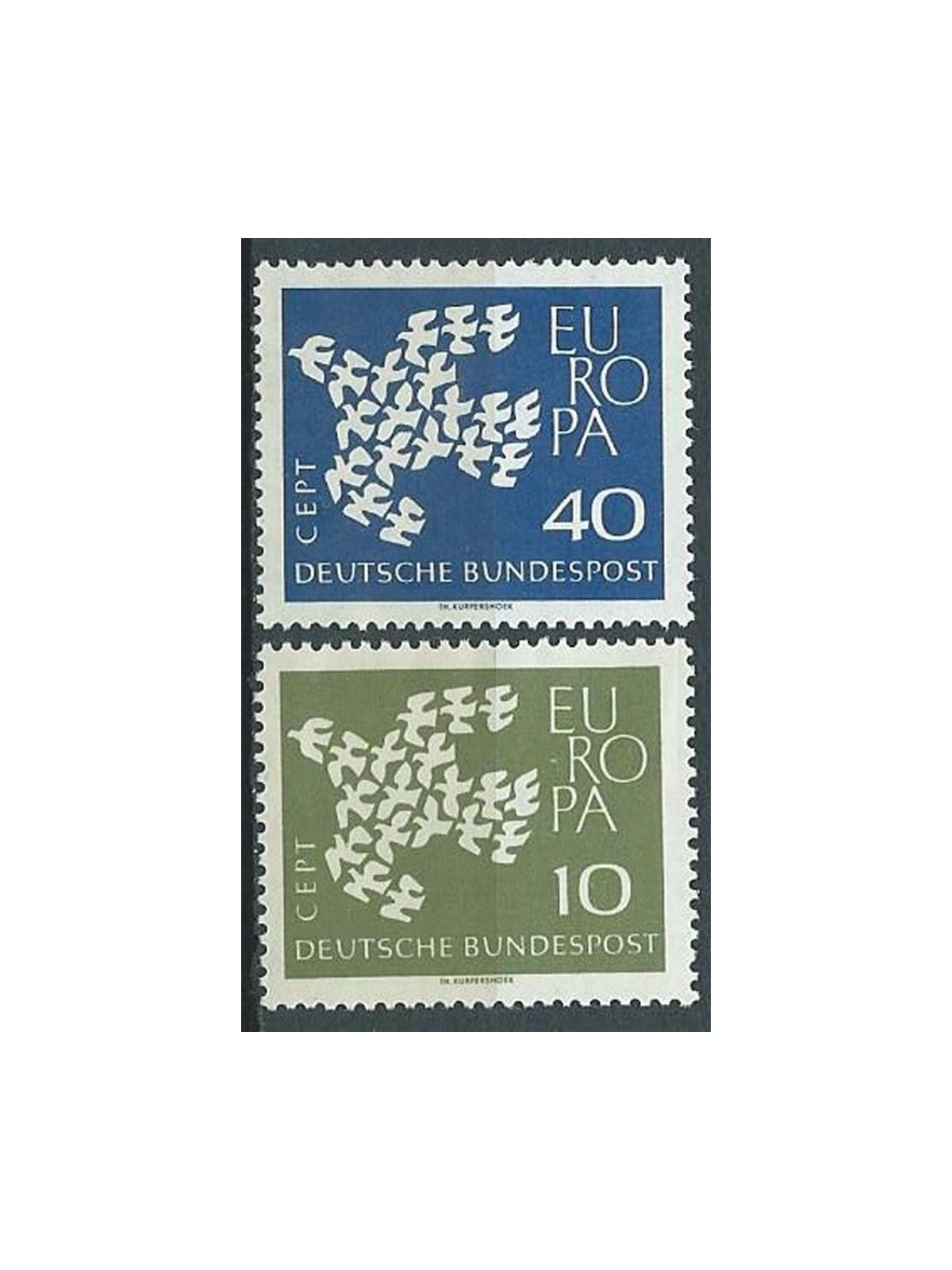GERMANIA BRD 1961 Europa 2v MNH**