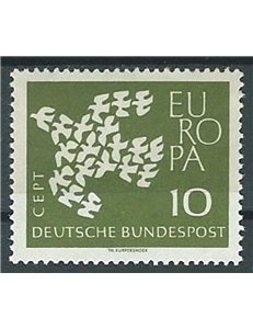 GERMANIA BRD 1961 Europa fluorescente MNH**