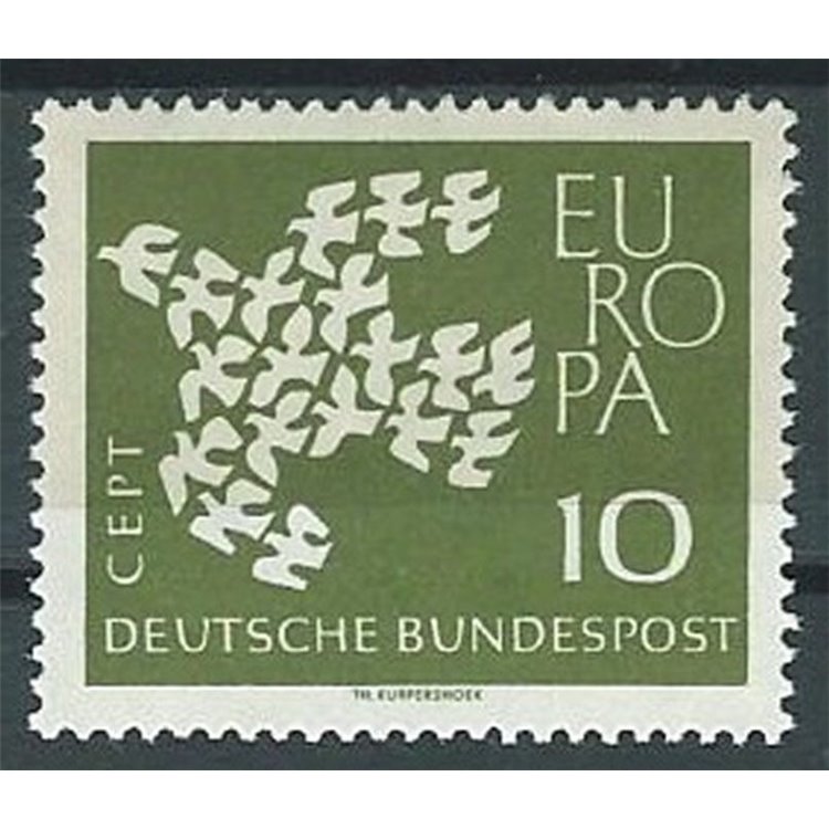 GERMANY BRD 1961 Fluorescent Europe MNH**