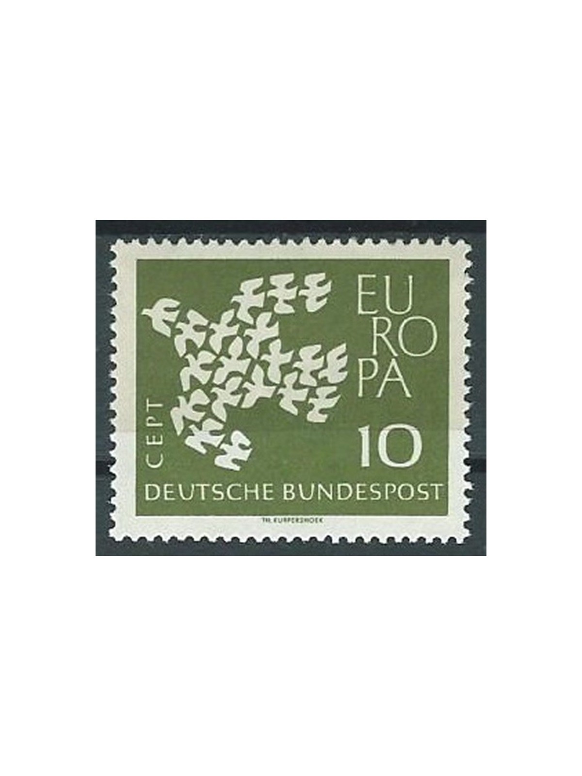 GERMANIA BRD 1961 Europa fluorescente MNH**