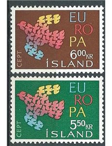 ICELAND 1961 Europe 2v MNH**