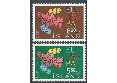 ICELAND 1961 Europe 2v MNH**