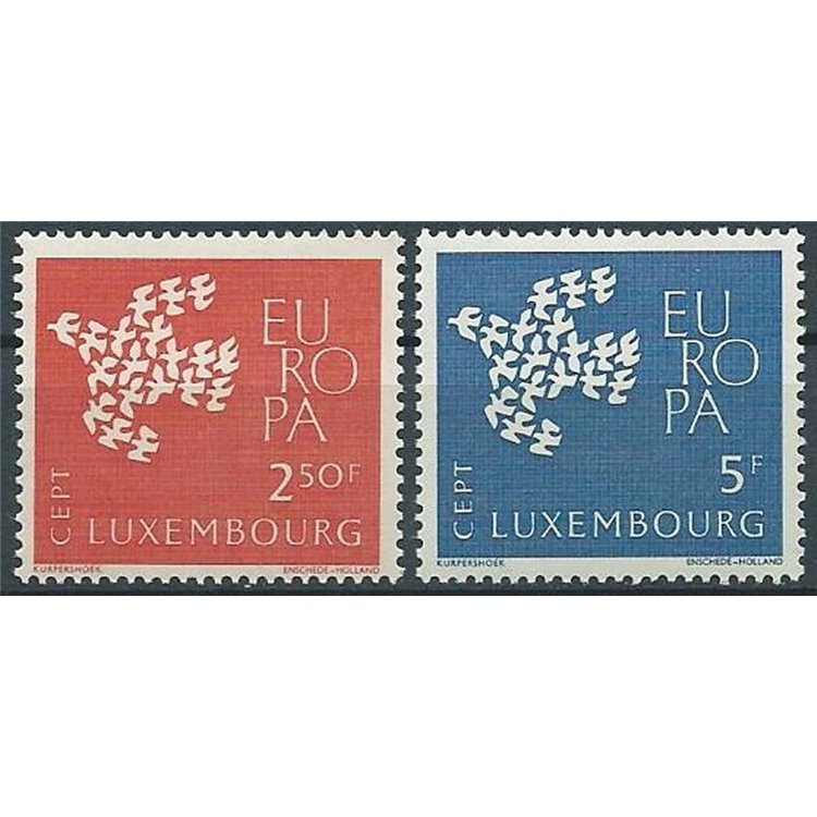 LUSSEMBURGO 1961 Europa 2v MNH**