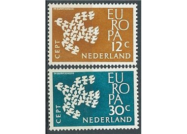 OLANDA 1961 Europa 2v MNH**