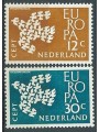 OLANDA 1961 Europa 2v MNH**