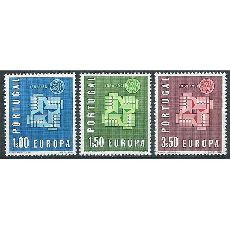 PORTOGALLO 1961 Europa 3v MNH**