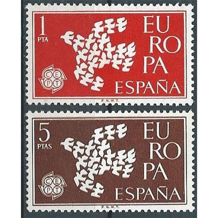 SPAGNA 1961 Europa 2v MNH**