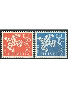 SWITZERLAND 1961 Europe 2v MNH**