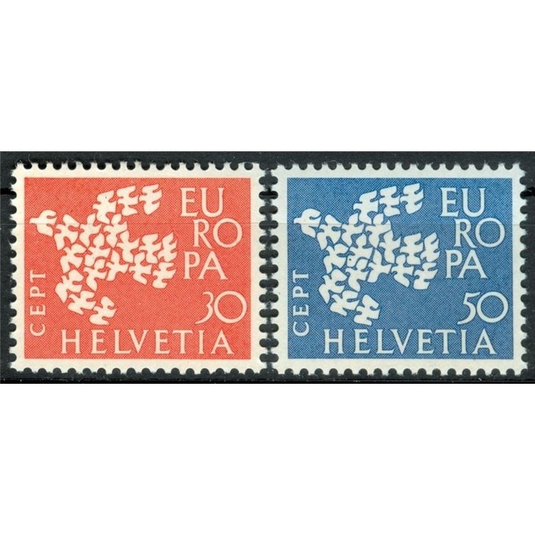 SWITZERLAND 1961 Europe 2v MNH**