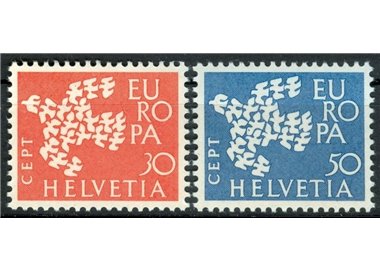 SVIZZERA 1961 Europa 2v MNH**