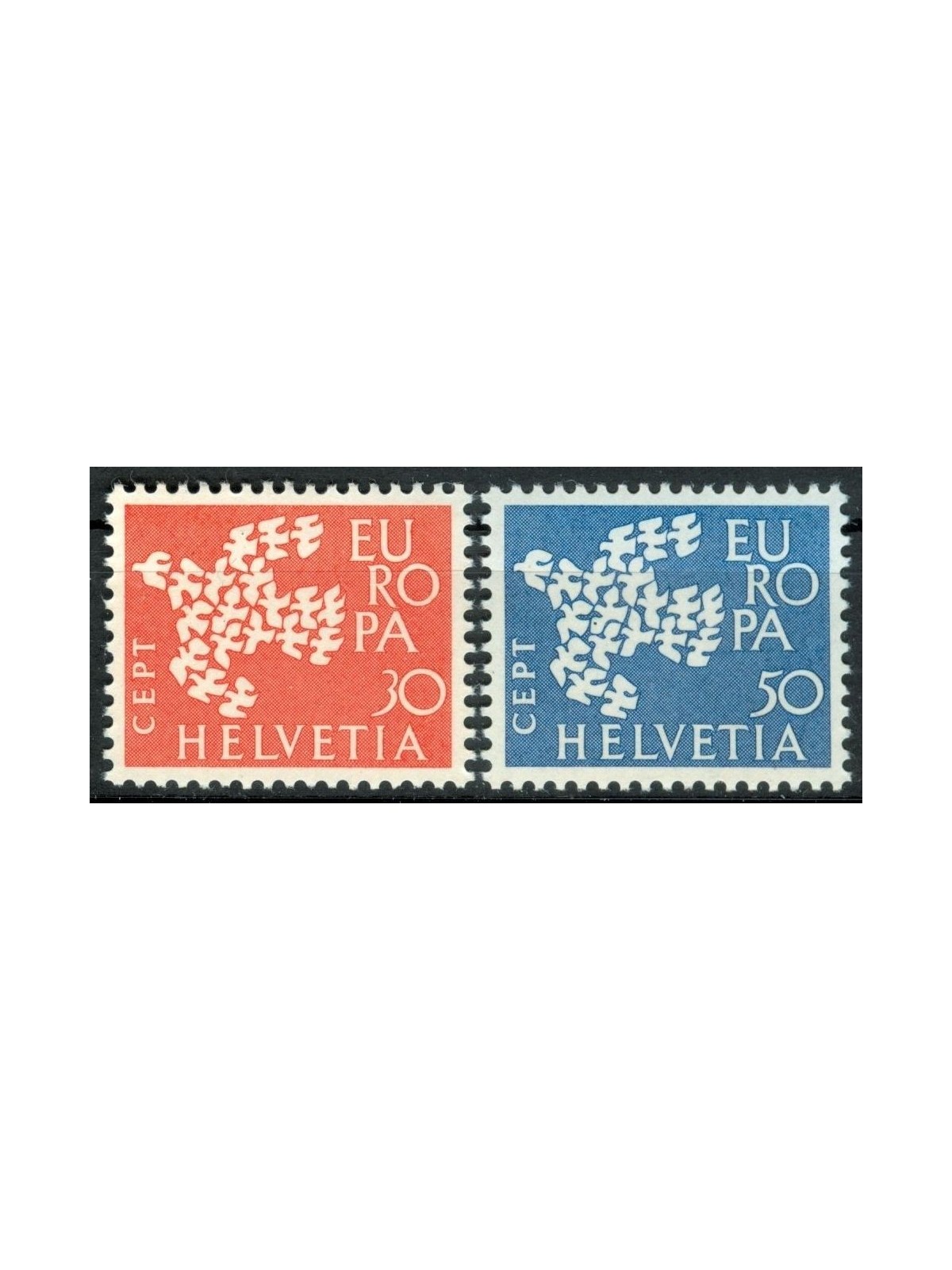 SWITZERLAND 1961 Europe 2v MNH**