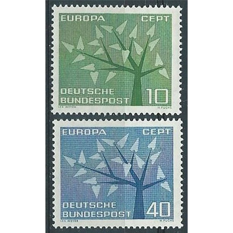GERMANY BRD 1962 Europe 2v MNH**
