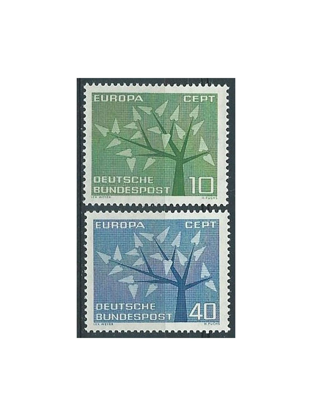 GERMANY BRD 1962 Europe 2v MNH**