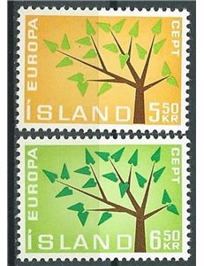 ISLANDA 1962 Europa 2v MNH**