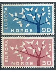 NORWAY 1962 Europe 2v MNH**