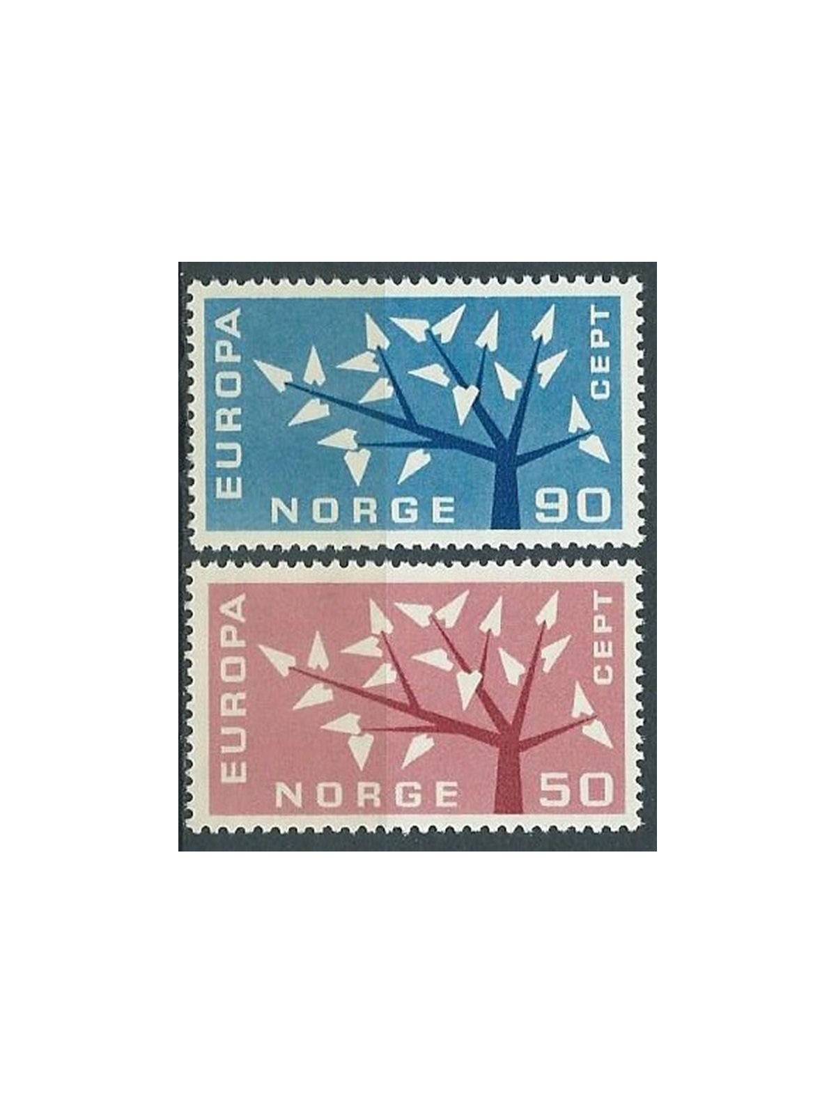 NORVEGIA 1962 Europa 2v MNH**